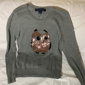 French Connection/ Owl sweater/used/small
